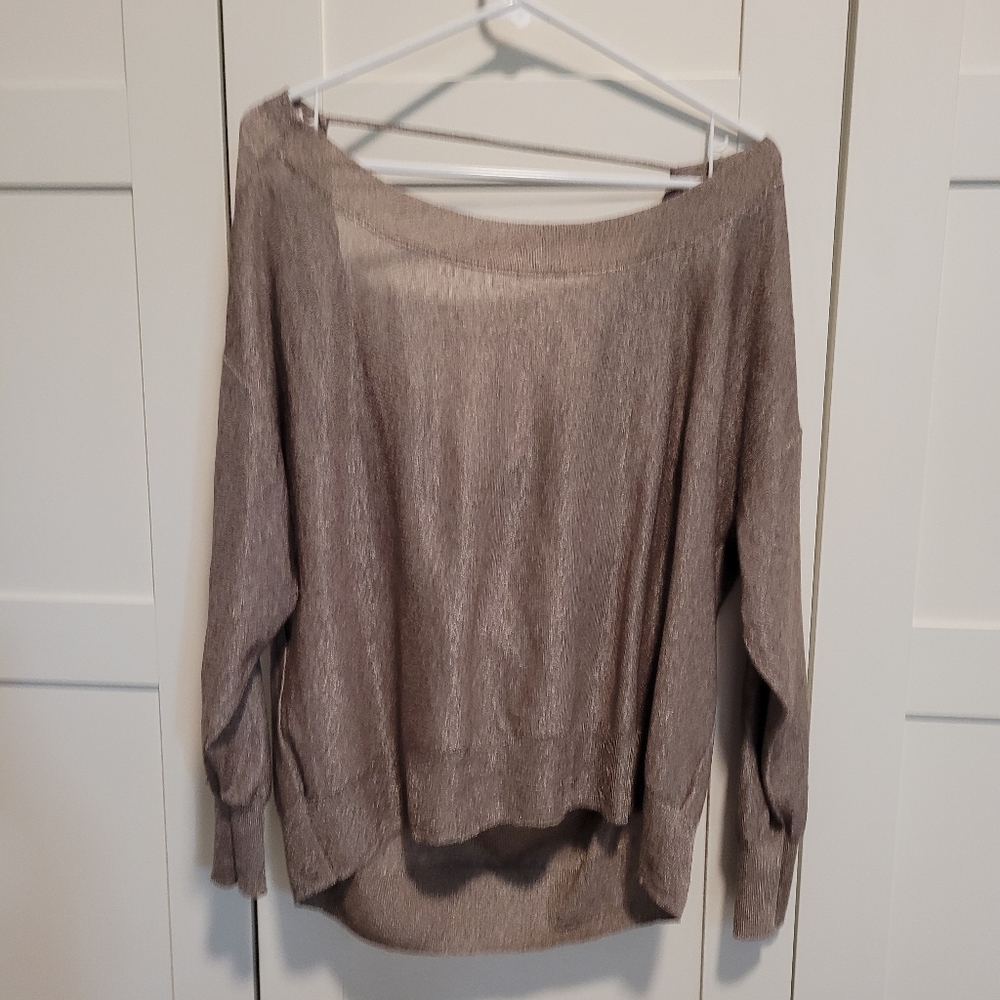 Free People Draped Back Shirt